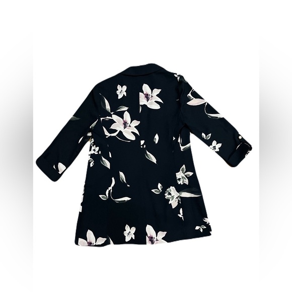 Dynamite women’s small blazer, new with tags, floral, open, black pink - Picture 5 of 11